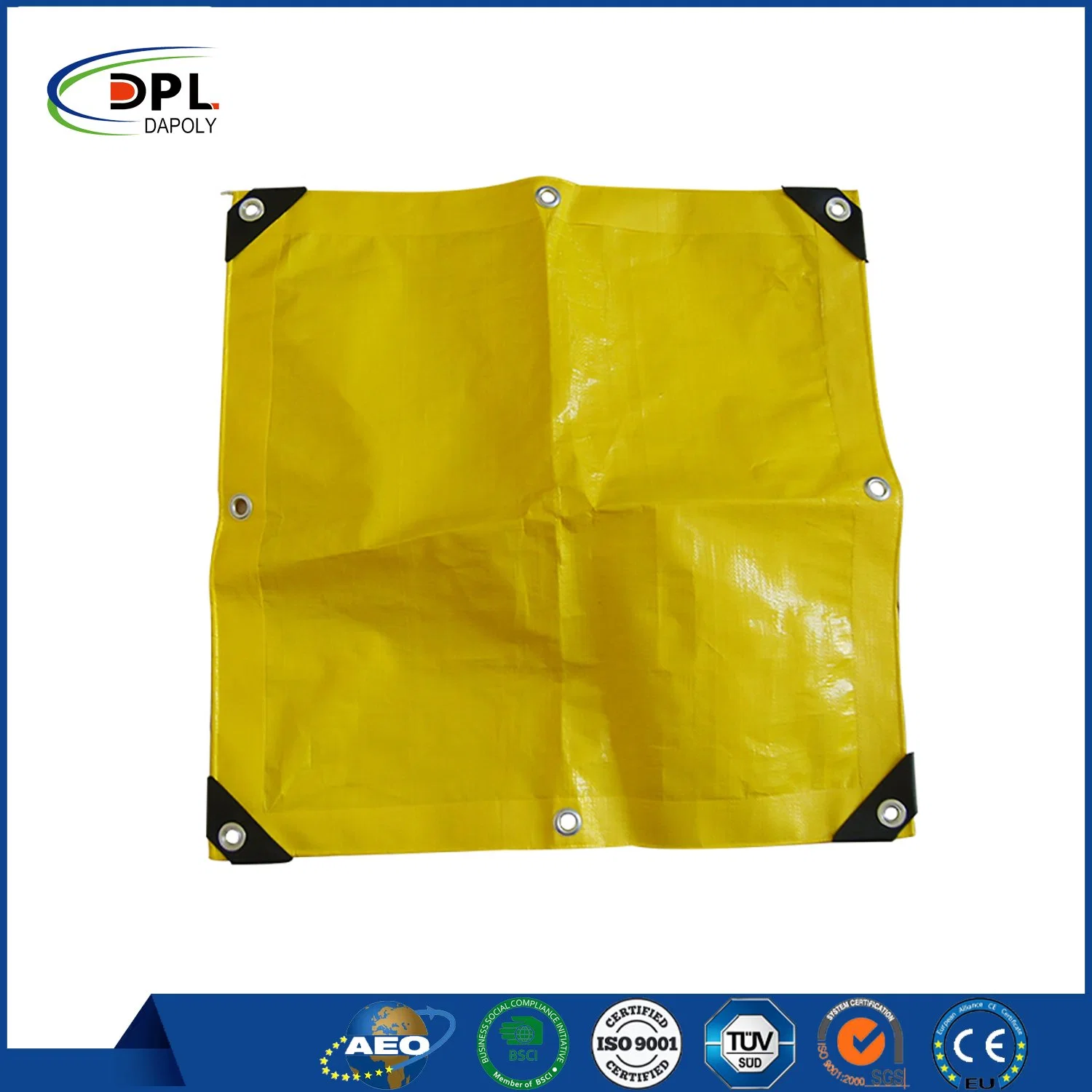 Lona de PVC impermeable reforzado revestido de madera plana lona de vinilo 6' Drop lona de camión de plataforma para la venta