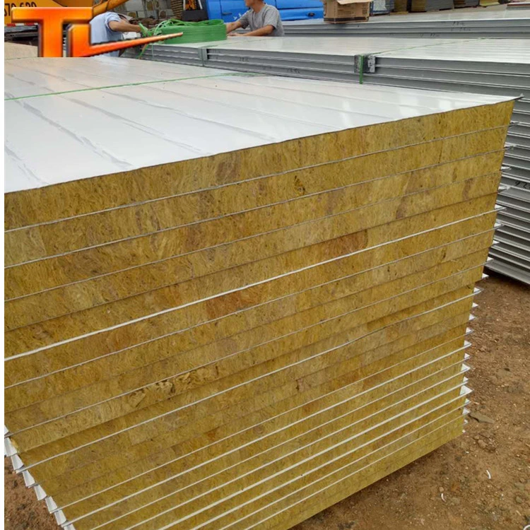 Rockwool Sandwich for Prefabricated Steel Warehouse Steel Structure Workshop Material