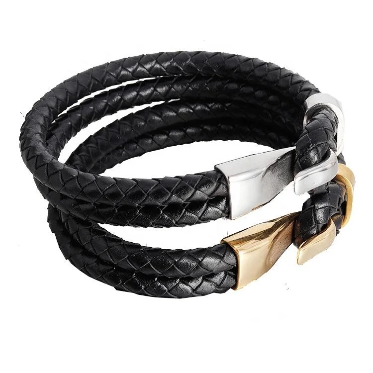 ISO BSCI Lvmh Factory Custom Luxury Promotion Leather Women Men Bracelet