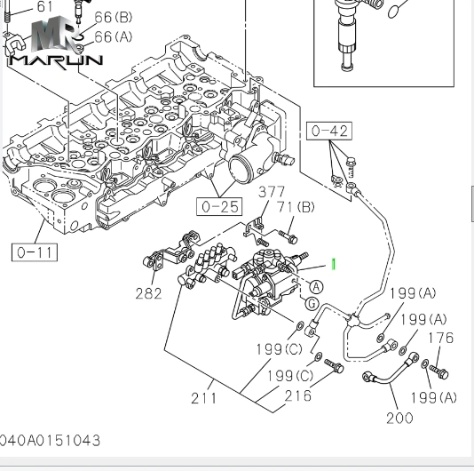 El motor 4HK1 Diesel Bomba de combustible Bomba de inyección para Sy235/ZX200-3/sh260-6