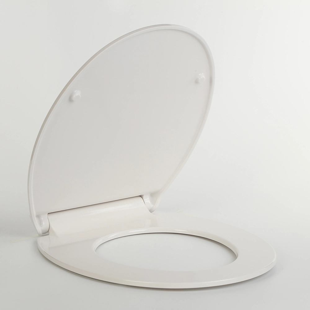 Toilet Seat UF Plastic with Quiet Close, Easy Clean Quick-Release Hinges