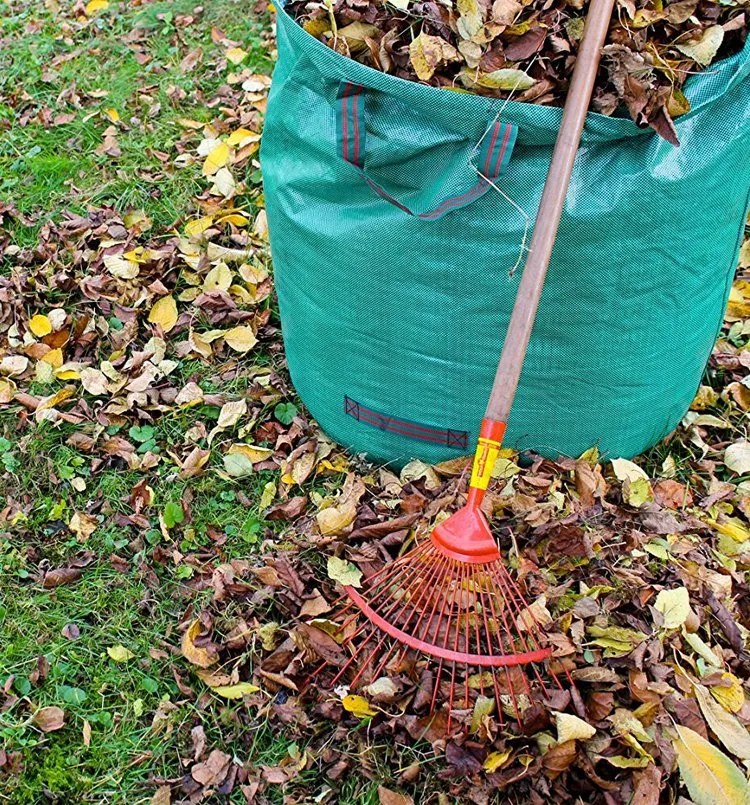 Heavy Duty reutilizables de 120l fondo duro Yard hojas de césped y jardín verde de la bolsa de residuos