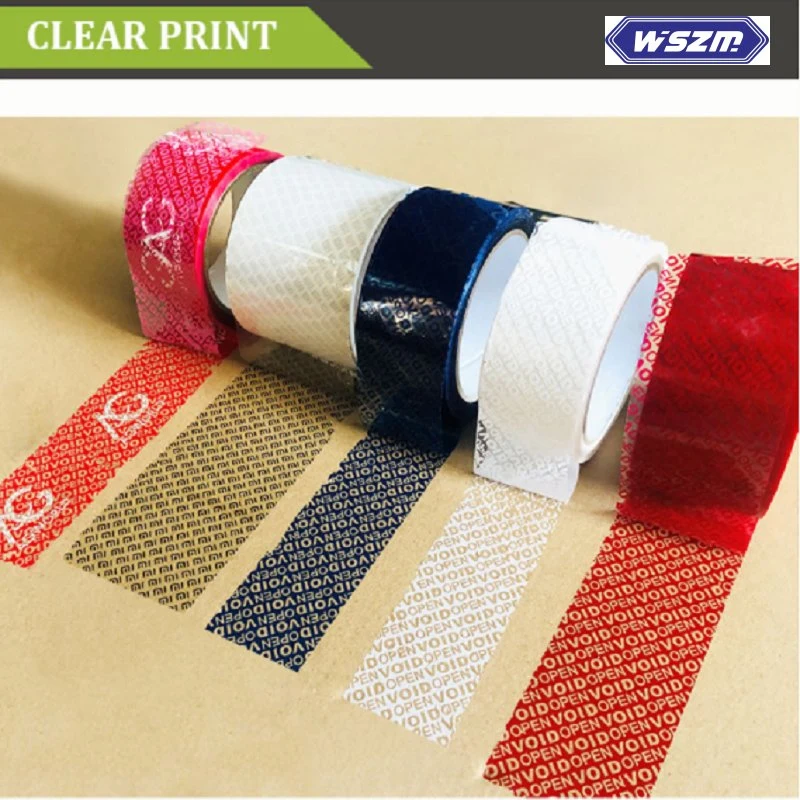 Custom Tamper Evident Security Tape, Tamper Proof Void Tape for Box Sealing