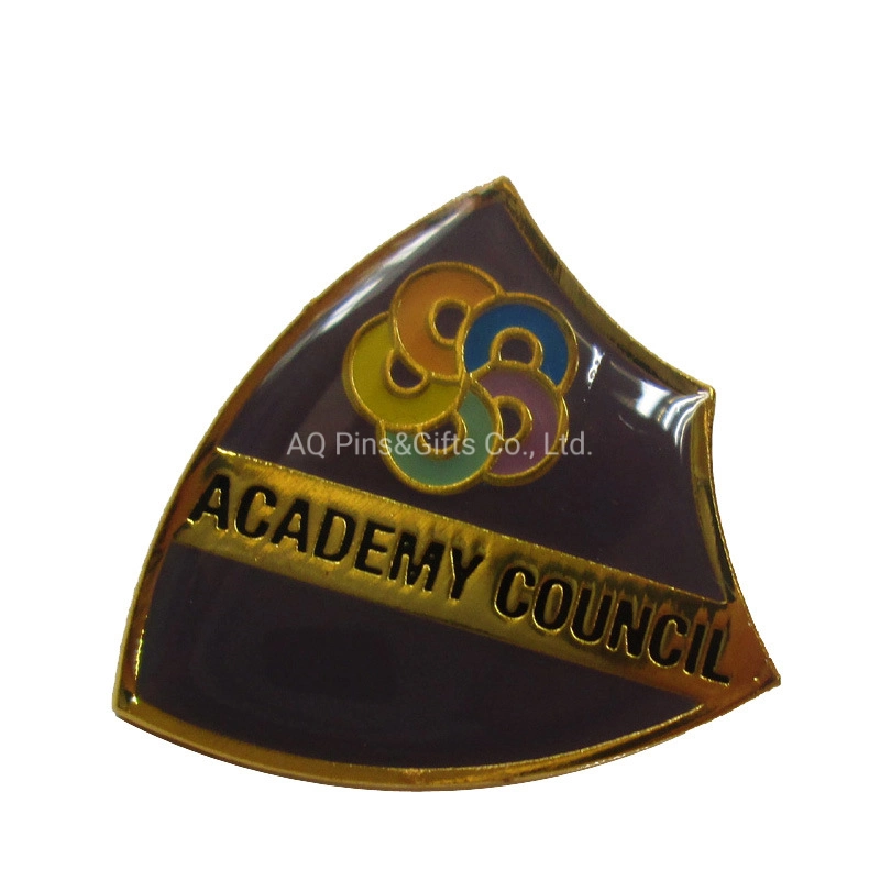 Customized Metal Badge in Golden Color with Magnet on Back (294)