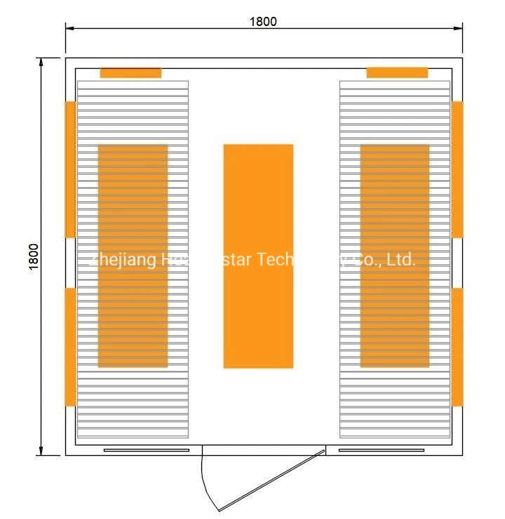 Casa de vapor Sauna seca para não fumadores