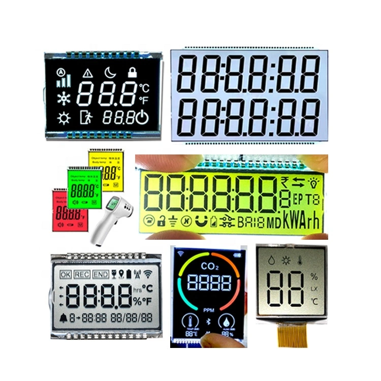 Stn LCD Custom 7 Segment Display Va Tn Stn LCM Monochrome 14segment 16segment 7 Segment LCD Display, Touch Screen, LCD Monitor