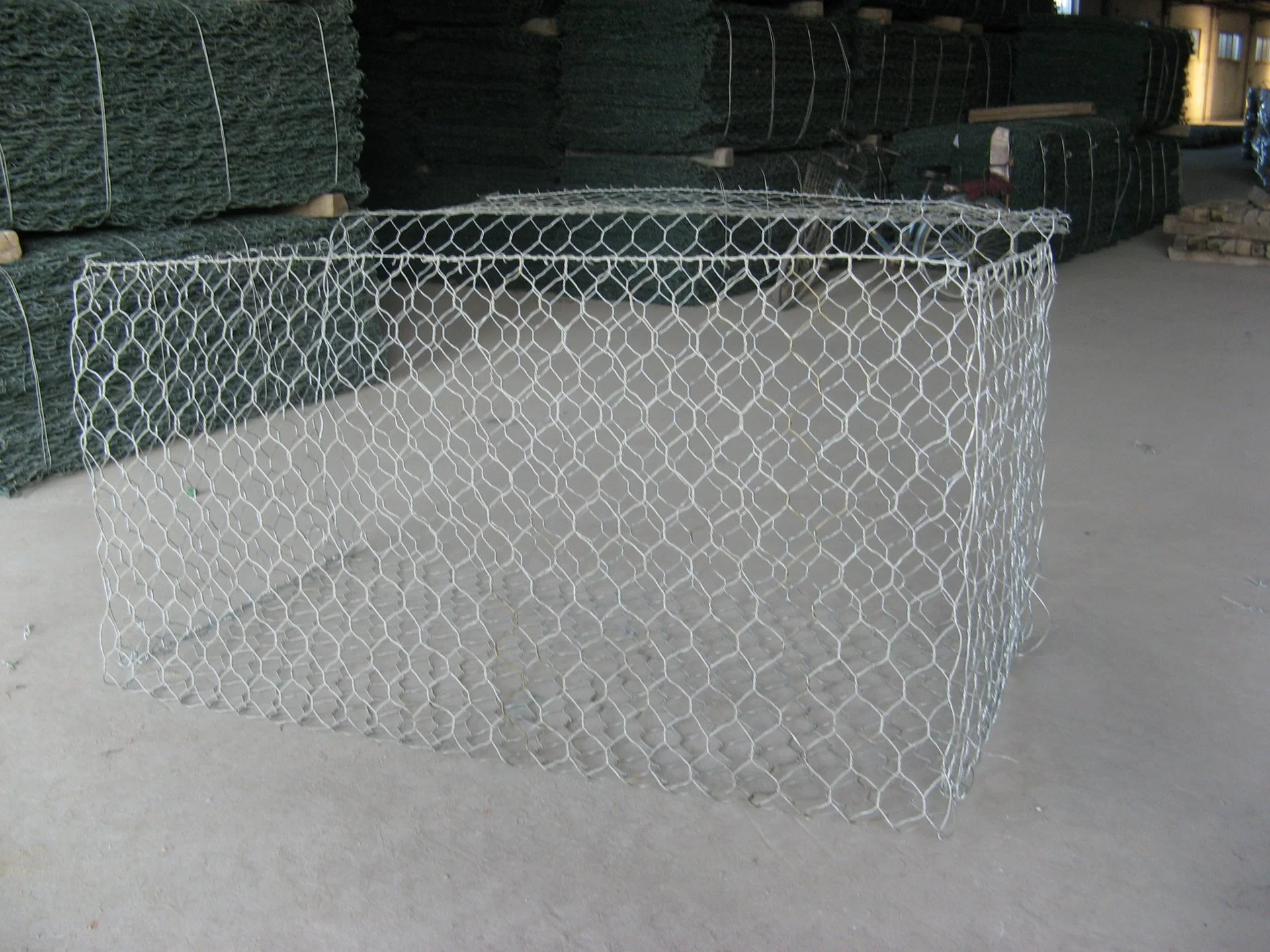 Hexagonal Gabion Wire Mesh / PVC Coated Gabion Box / Sack Gabion