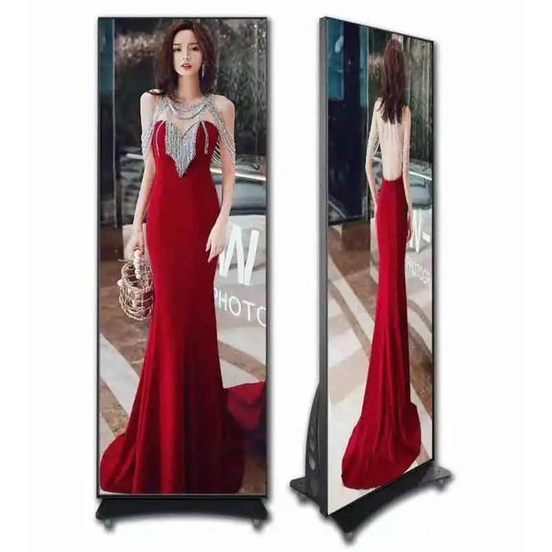 Indoor Digital Portable Display Shopping Mall Mirror Poster P2.5 Poster Digital Signage LED Display