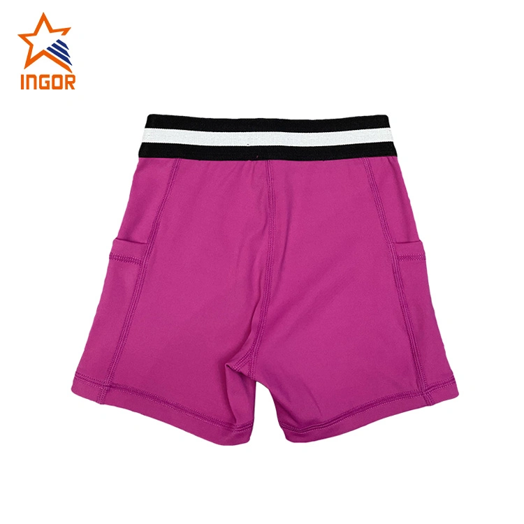 Ingorsports Kids Swimwear Soft Waitband Elastic Band Two Side Pocket Design Short Children Sports Wear Activewear