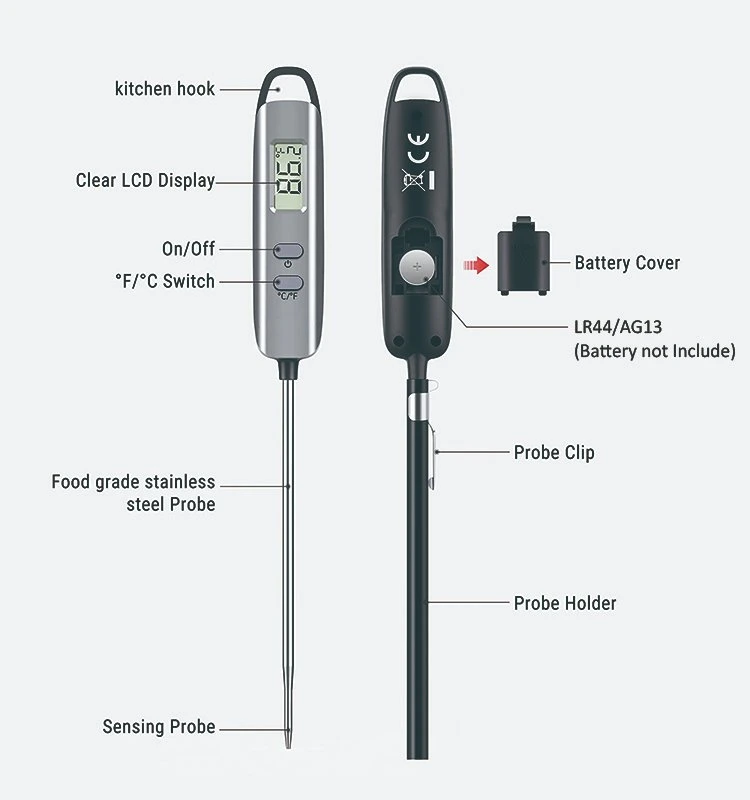 Sensor portátil para termómetros digitais à prova de carne Cozinha sonda nova Para cozinhar