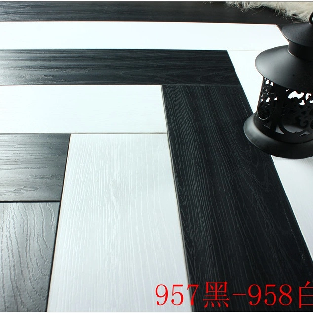 Comercial 12,3 mm AC4 em relevo Teca Waxe3d Borda Herringbone Madeira Madeira Laminado Pisos laminados