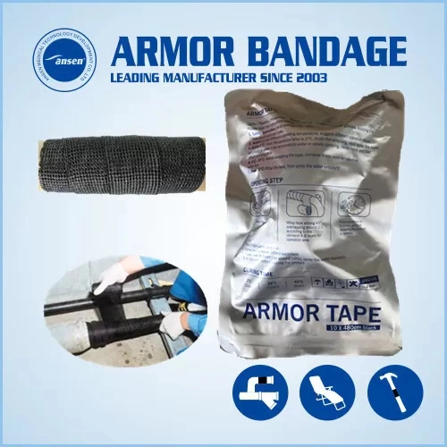 Reparación de la vaina de hierro fundido de envoltura de Armor material estructural para el Frío Shrinkable Accesorios Cable