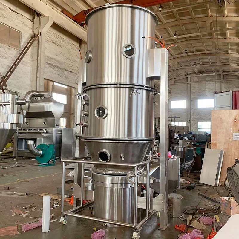 Tianhe FL-120 Industrial Pharma Granules Fluidized Bed Dryer Granules Boiling Dryer