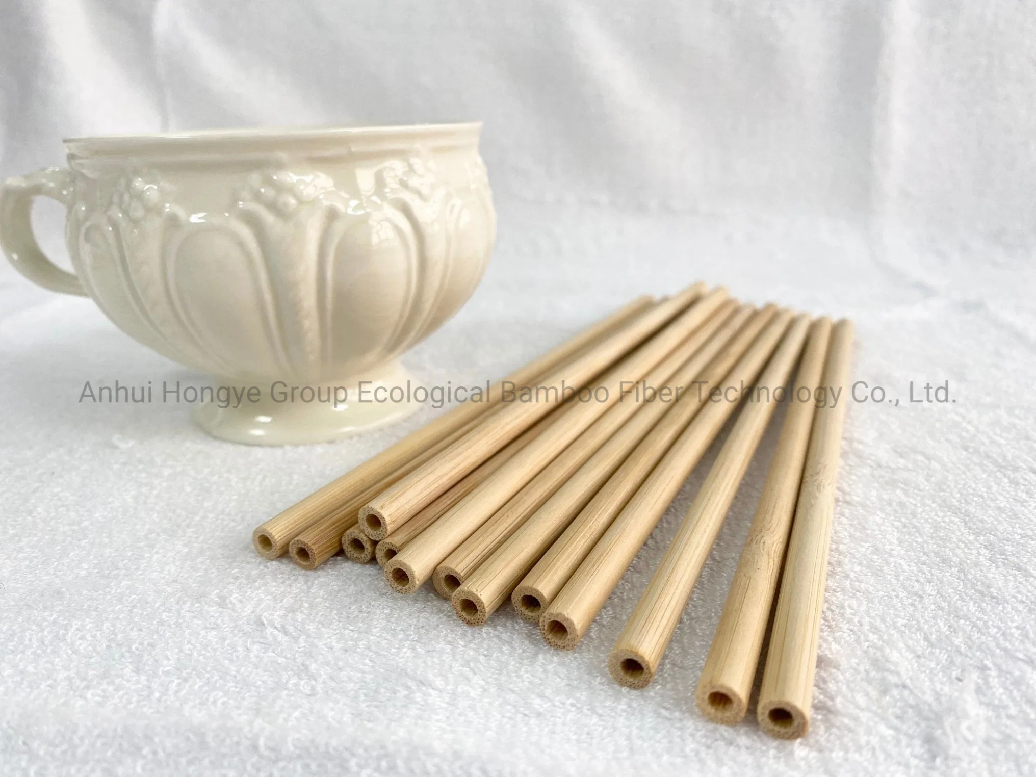 Disposable Carbonization 100% Bamboo Straw Biodegradable Hot Sale Eco-Friendly Product 6.2*200 mm