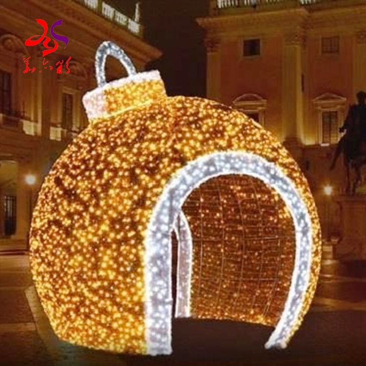 Popular and Colorful Outdoor Waterproof 3D LED Motif Light Decoration Giant Christmas Ball