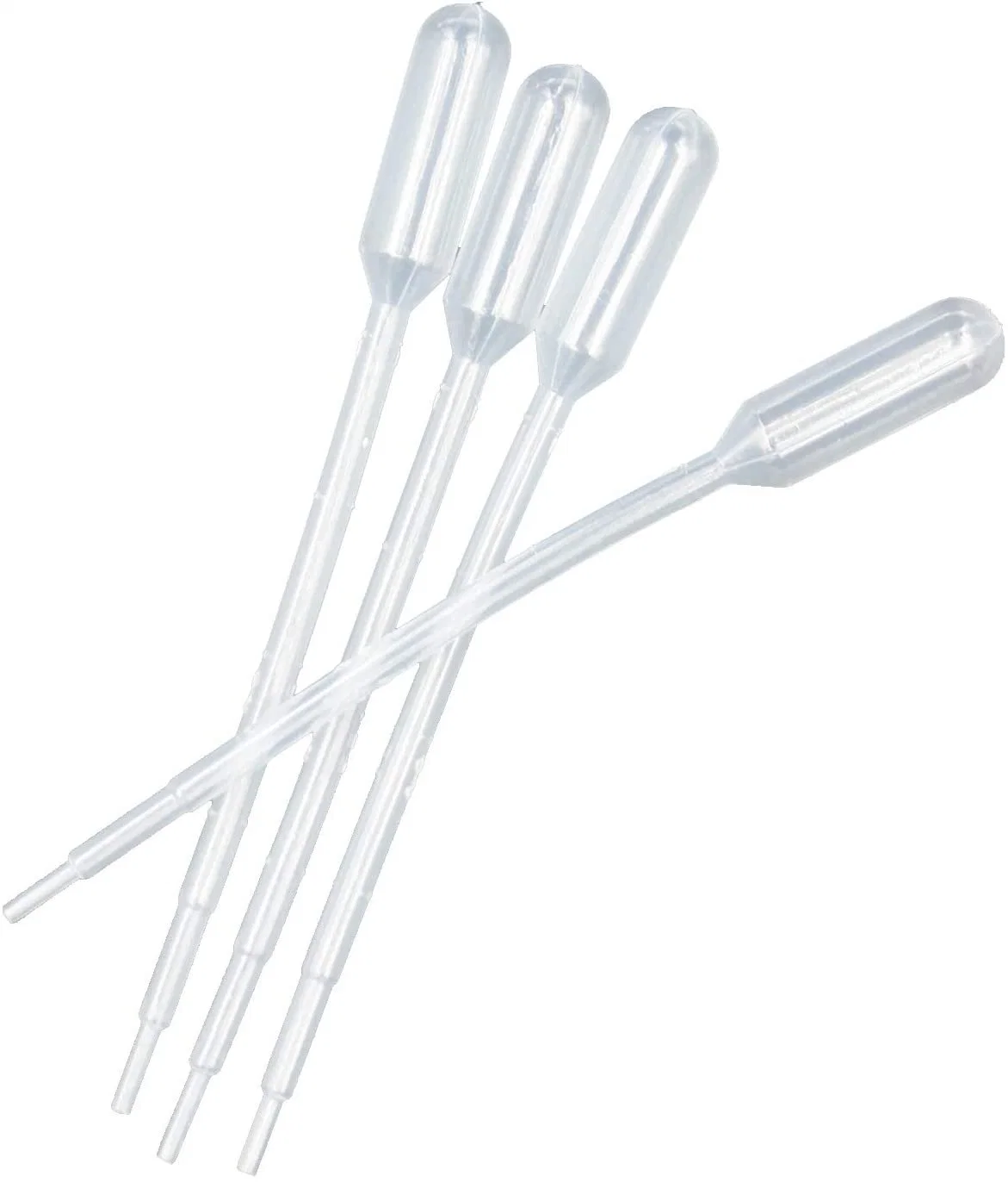 Pipette Pasteur de haute qualité en plastique transparent à usage unique, stérile 1 ml 2 ml 3 ml