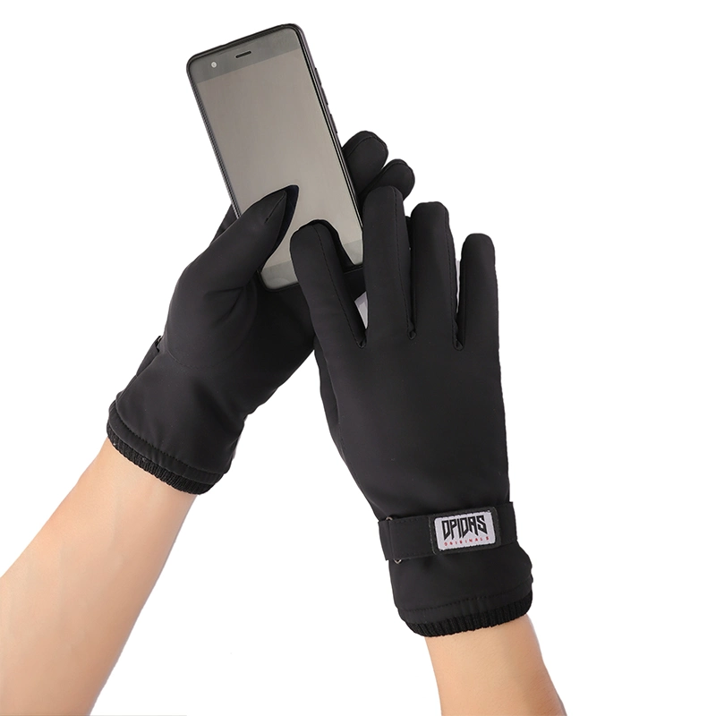 Polyester on The Outside and Velvet on The Inside Touchscreen Winter Warm Gloves