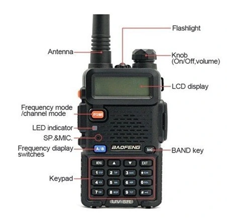 Doble banda Baofeng UV-5r Ham Radio transceptor baratos