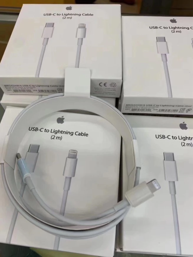 100% Original Lightning Cable 2m for iPhone USB Data Cable 2023