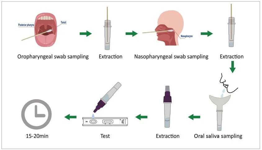 2019 Medizinprodukt CAS Factory Supply Selbsttest Antigen Rapid Teststreifen