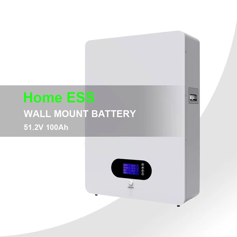 Efficient Wall Mounted 5kwh 10kwh 48V 100ah 200ah LiFePO4 Lithium Ion Battery Solar Power System Energy Storage Battery for Green Residential Power