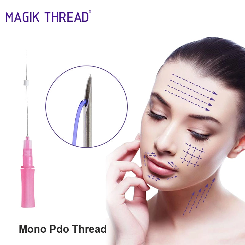Magik Thread Surgical Sutures Pdo Mono 30g 25mm 38mm Mono Pdo Fios De Pdo Thread for Face Lift