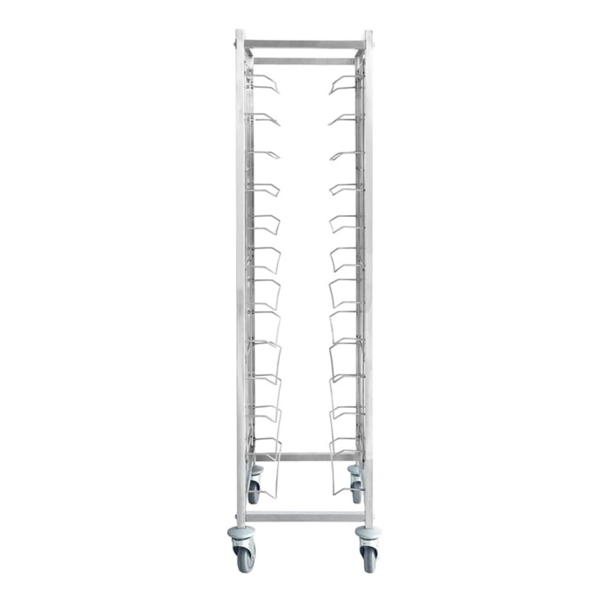 تصميم مطعم الفندق التجارى Tall Mobile Stealمن الفولاذ المقاوم للصدأ الوجبات السريعة عربة حامل درج الحوض Pan و GN Gastro Norm Bakery مع لوحات