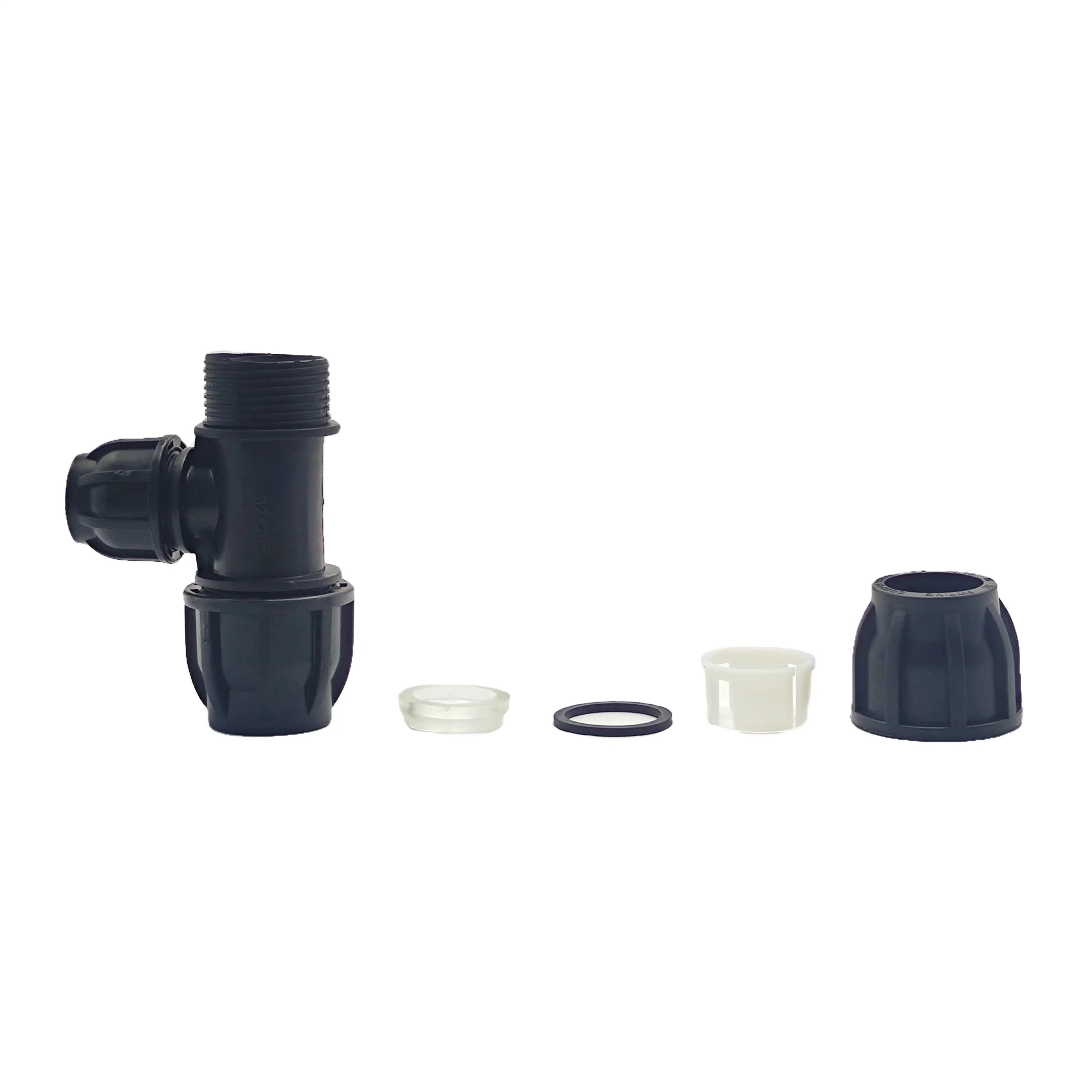 PP Compression Fitting Reducing Tee for Irrigation System