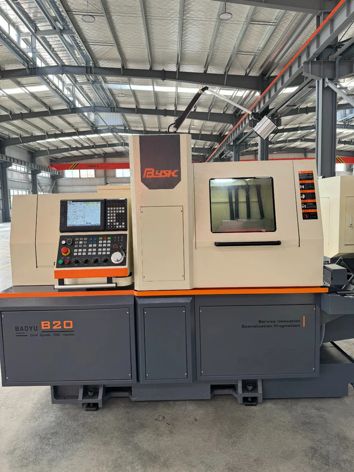 B20 máquina de torno de eje 5 tipo suizo CNC de doble husillo