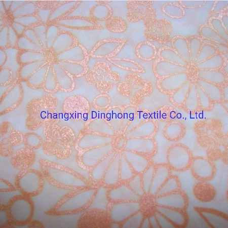 Pearl Paste Printing Polyester Bed Sheet Fabric Textile