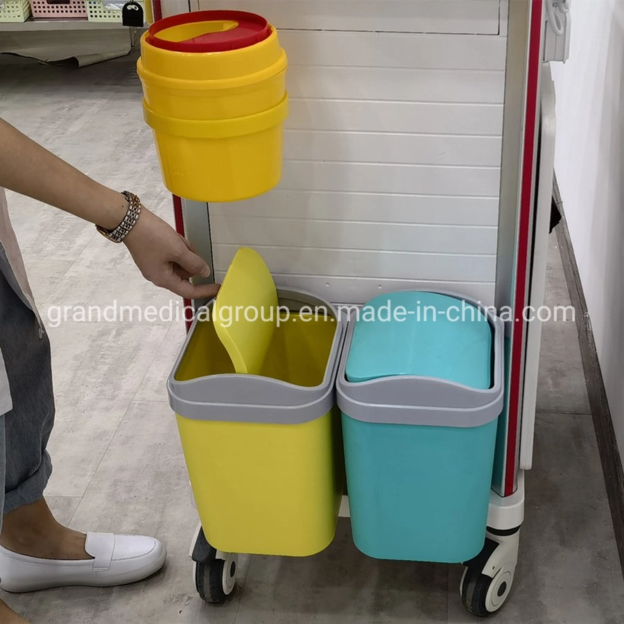 Grand Medical Wm-Et200 Hot Sale Krankenhaus Crash Cart Notfall-Trolleys Ausrüstung