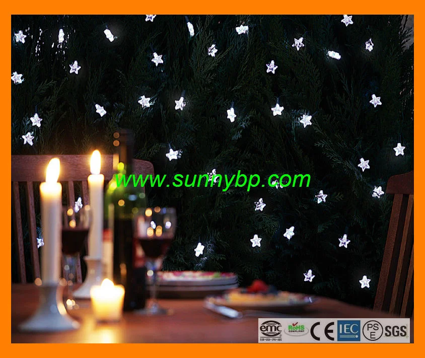 LED 20010m 20m 30m exterior LED Solar Carámbano Net la luz de Navidad
