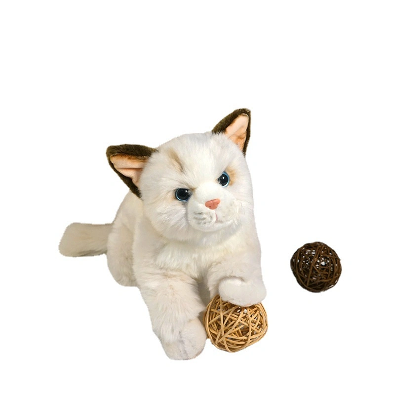 Pet Cat Plush Toy Figure Cartoon Animal Comfort Doll Christmas Elf Doll