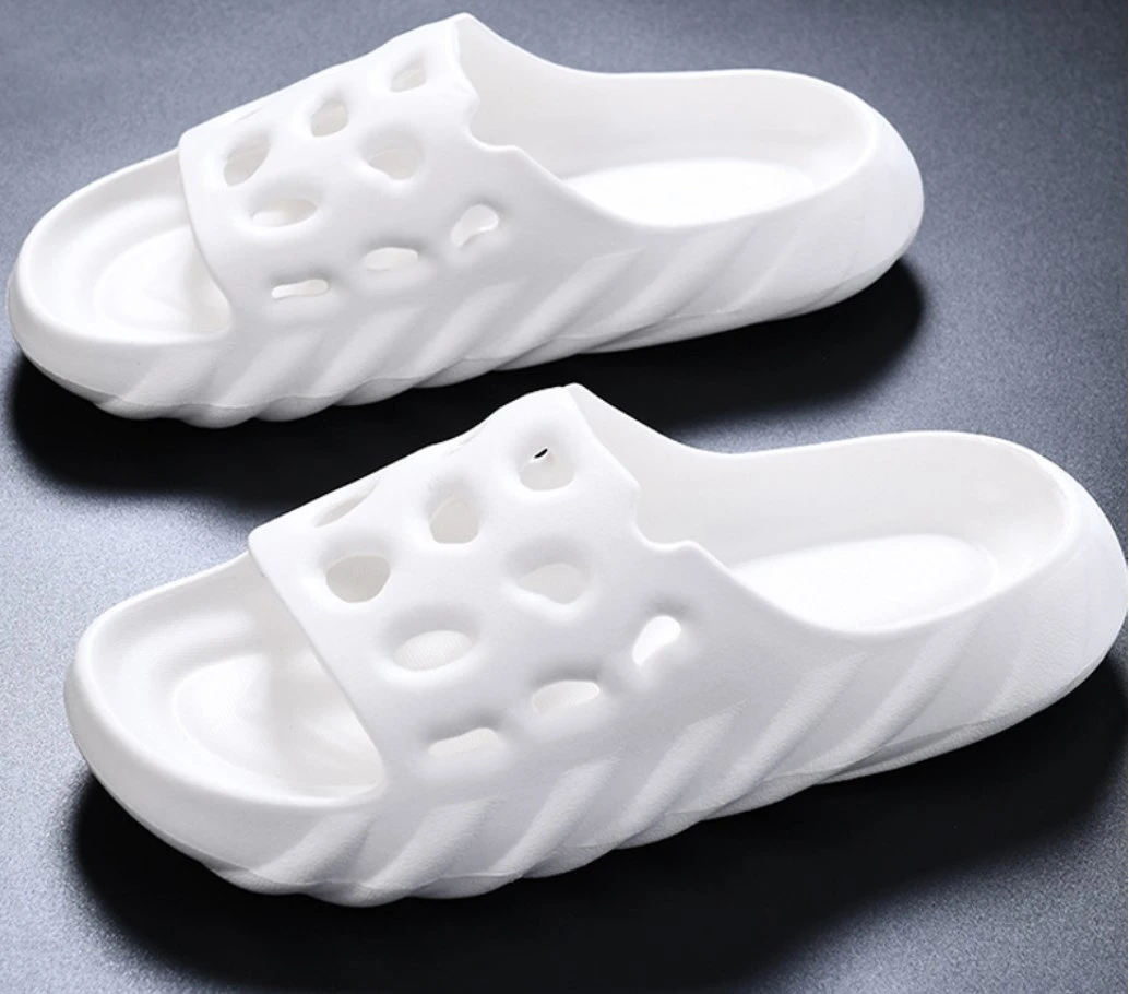 Chanclas sin cordones Mujer Sandalias Moda suave suela EVA Interior Zapatillas de hogar con tobogán