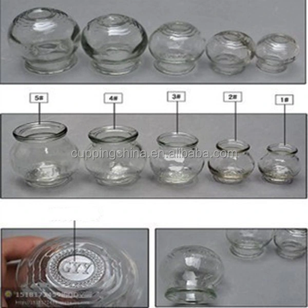 Cupping Jar 5 Size Glass Cupping Set Cupping Massage Therapy Traditional Chinese Glass Cups