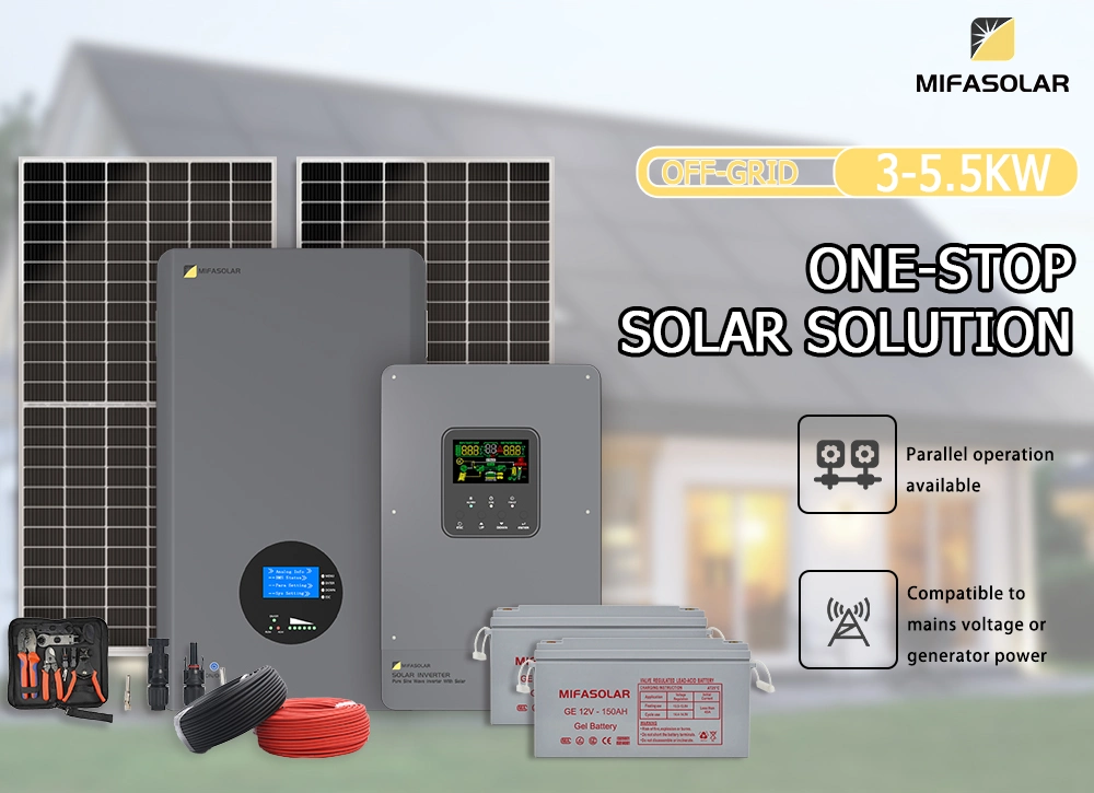 5kw 8 kw 10W hors réseau Système de l'onduleur Solaire Énergie solaire