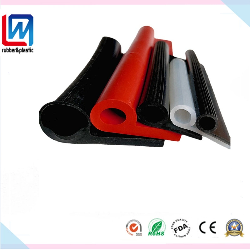 P Shape Silicone Rubber Sealing Strip Extrusion for Oven