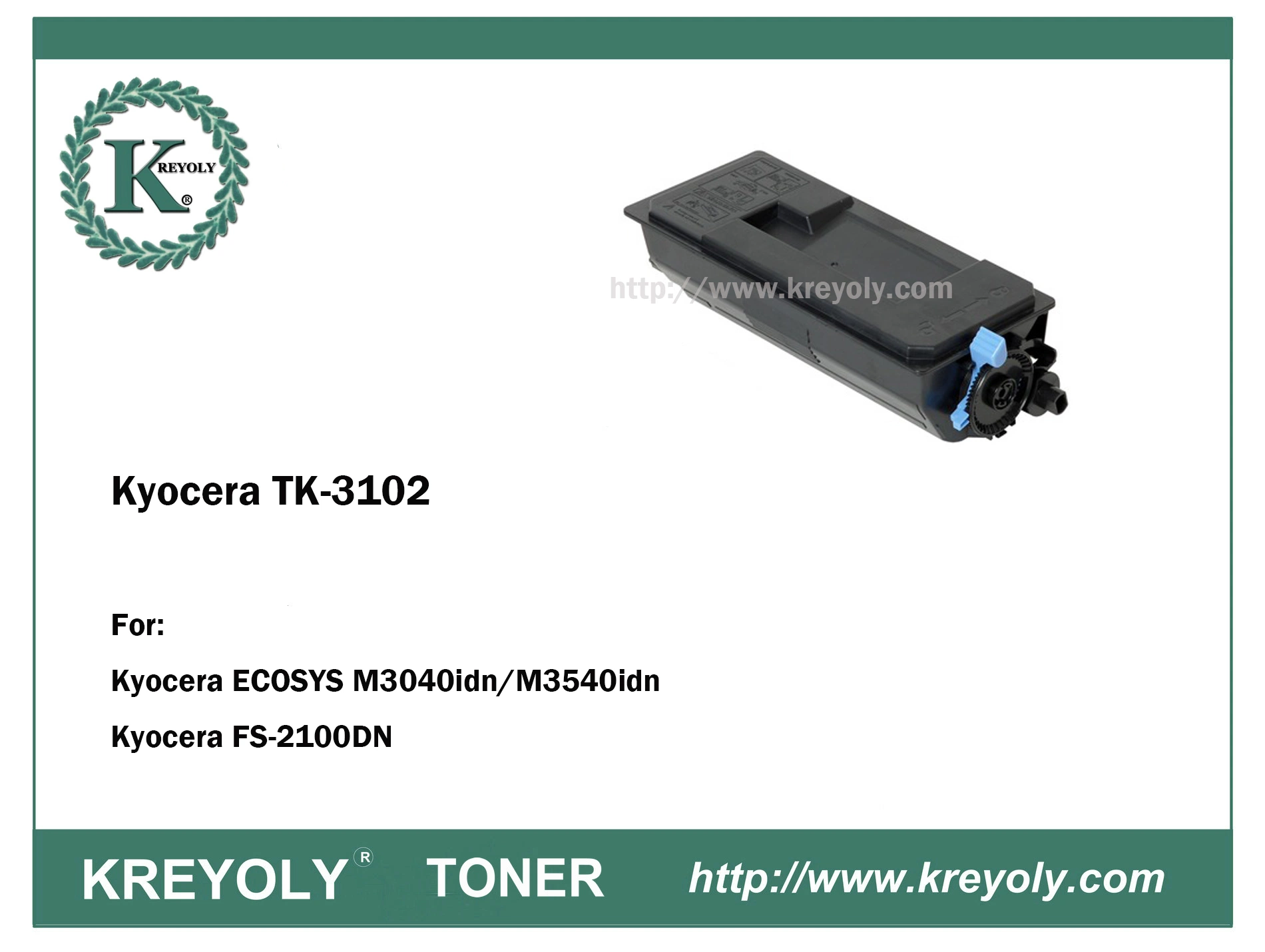 Les savoirs traditionnels-3100/3101/3102/3103/3104 du toner pour FS-2100DN/2100D/M3040dn/M3540dn