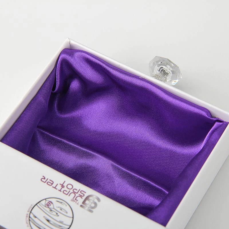 Necklace Earring Jewelry Storage Purple Satin Lined Matte Drawer Jewelry Packaging Box Set