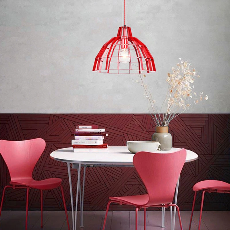 Metal Cage Pendant Lighting for Home Lighting Decoration