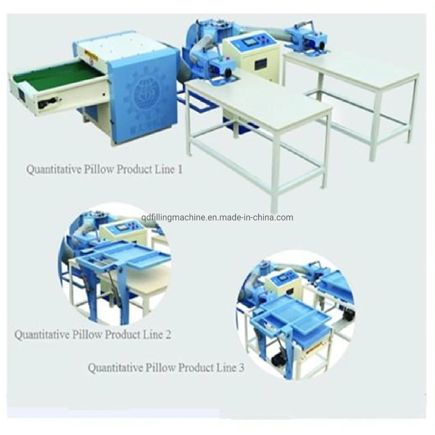 Supplying 4-Pipe Quick Stable Flexible Flow Down Feather Filling Machine