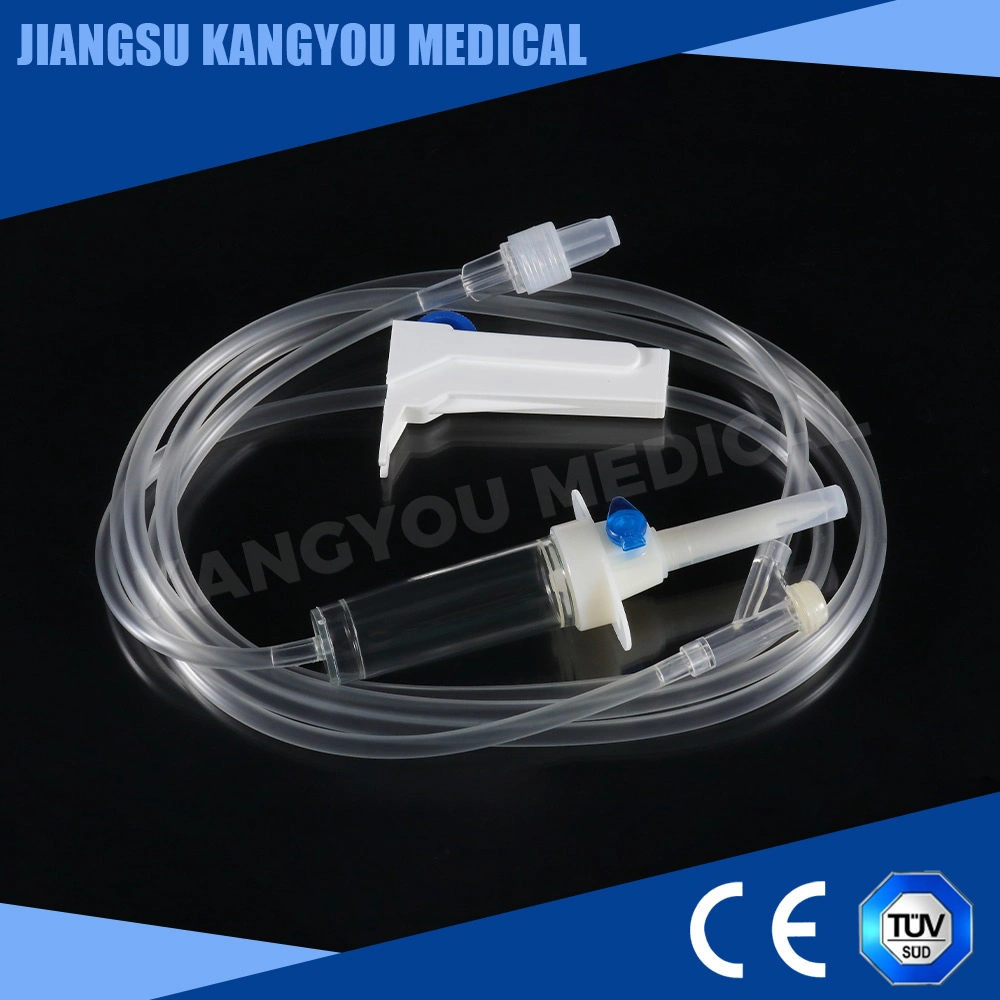 Infusión intravenosa estéril desechable aguja de acero inoxidable con Luer Lock antideslizante, con CE, ISO