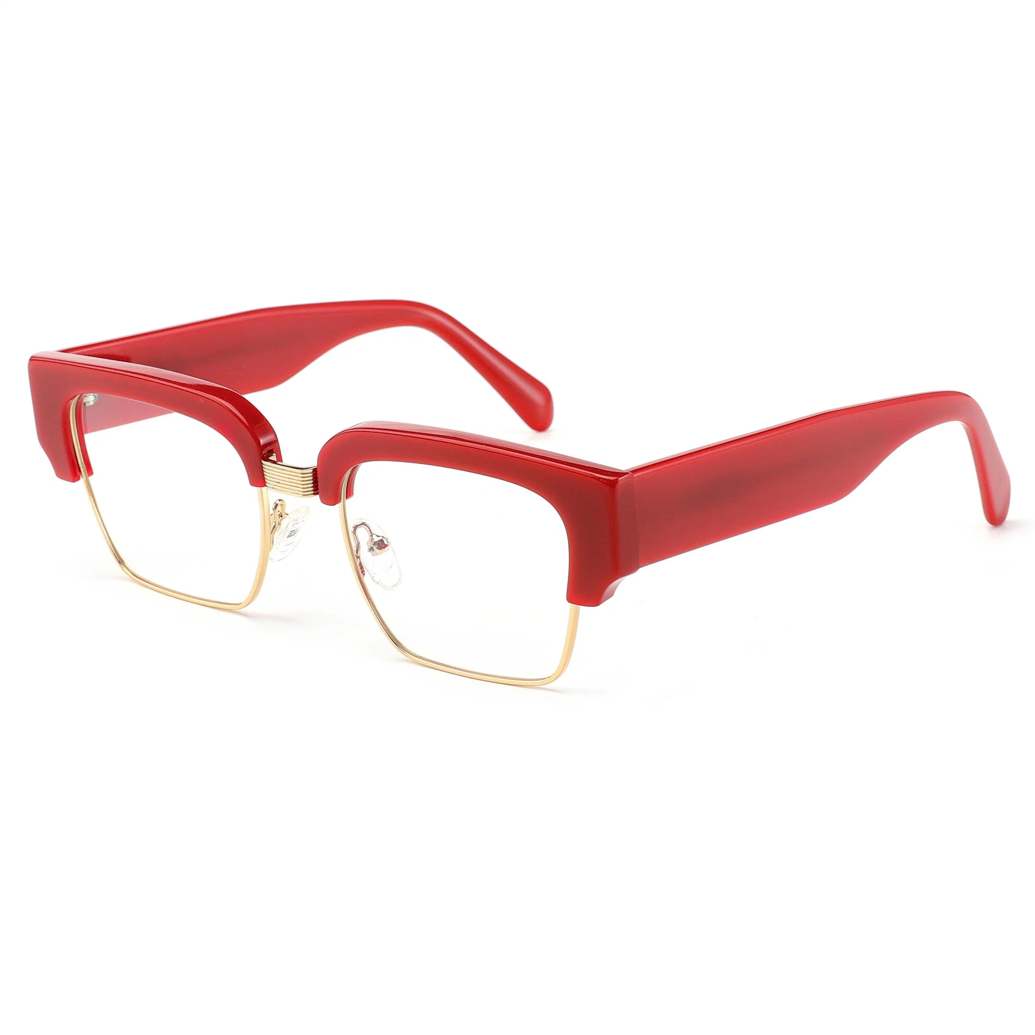 Hot Sale Acetate with Metal Designer Style Glasses Men Women Optical Frame