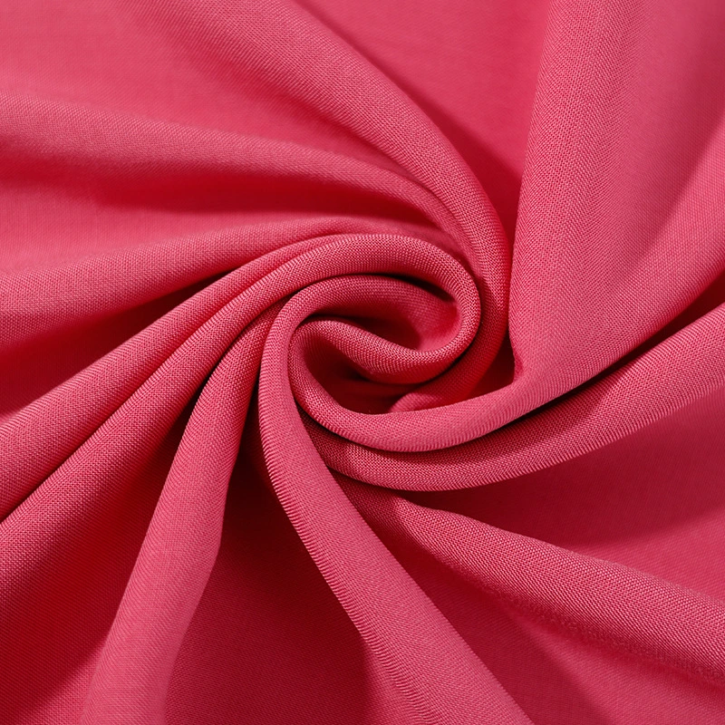 Hot Sale 100% Rayon Woven Plain Dyed Fabric 3068 for Garment