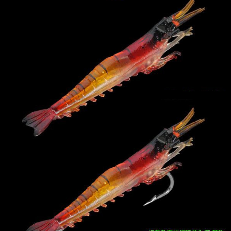 TPE-3D Shrimp Lure Weedless Panic Hollow Shrimp