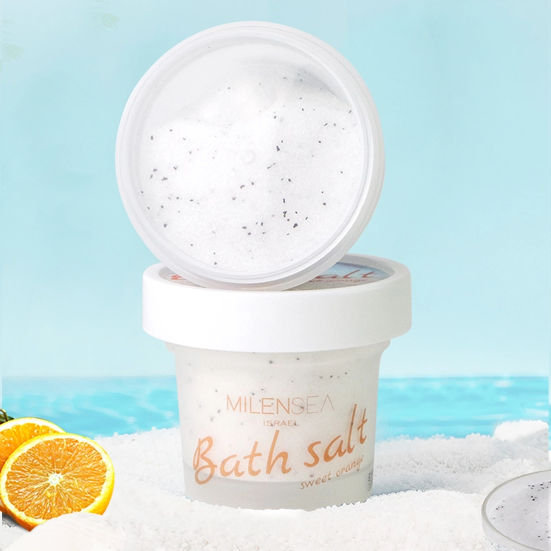 Private Label Organic Dead Sea Exfoliating Orange and Lavender SPA Bath Salt