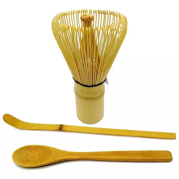 Matcha Whisk Traditionelles Set Aus Bambus Mit Scoop-Tee Und Matcha-Whisk