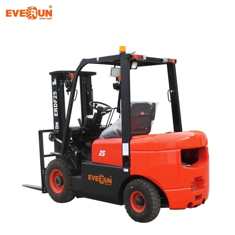 Long-Lived Everun Chinese 2.5ton Erdf25 New Industrial Small Forklift for Sale