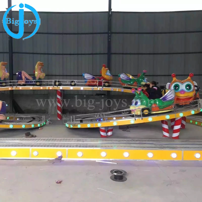 Hot Sale Kiddie Rides Electric Track Train Mini Shuttle in Parque de diversiones de alta calidad