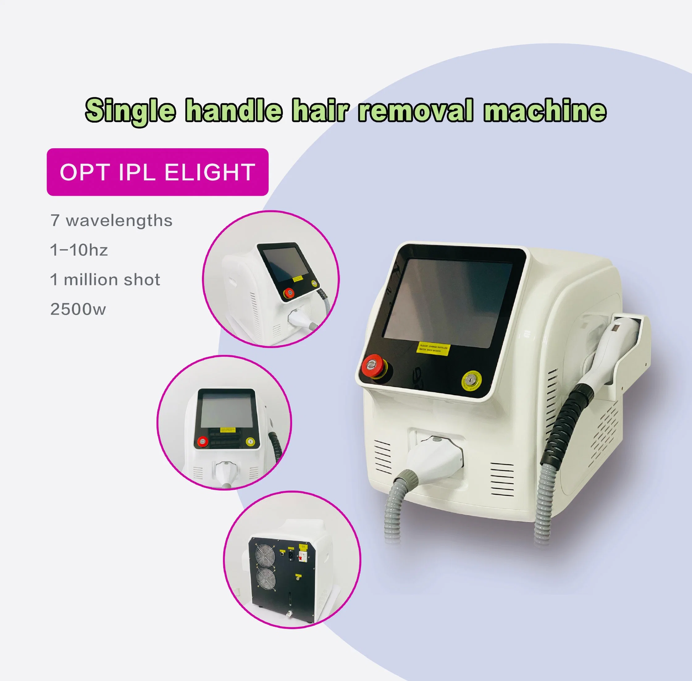 Dpl IPL Laser Hair Removal Machine Permanent Hair Removal Beauty Instrument/IPL Machine Beauty Equipment Hair Removal